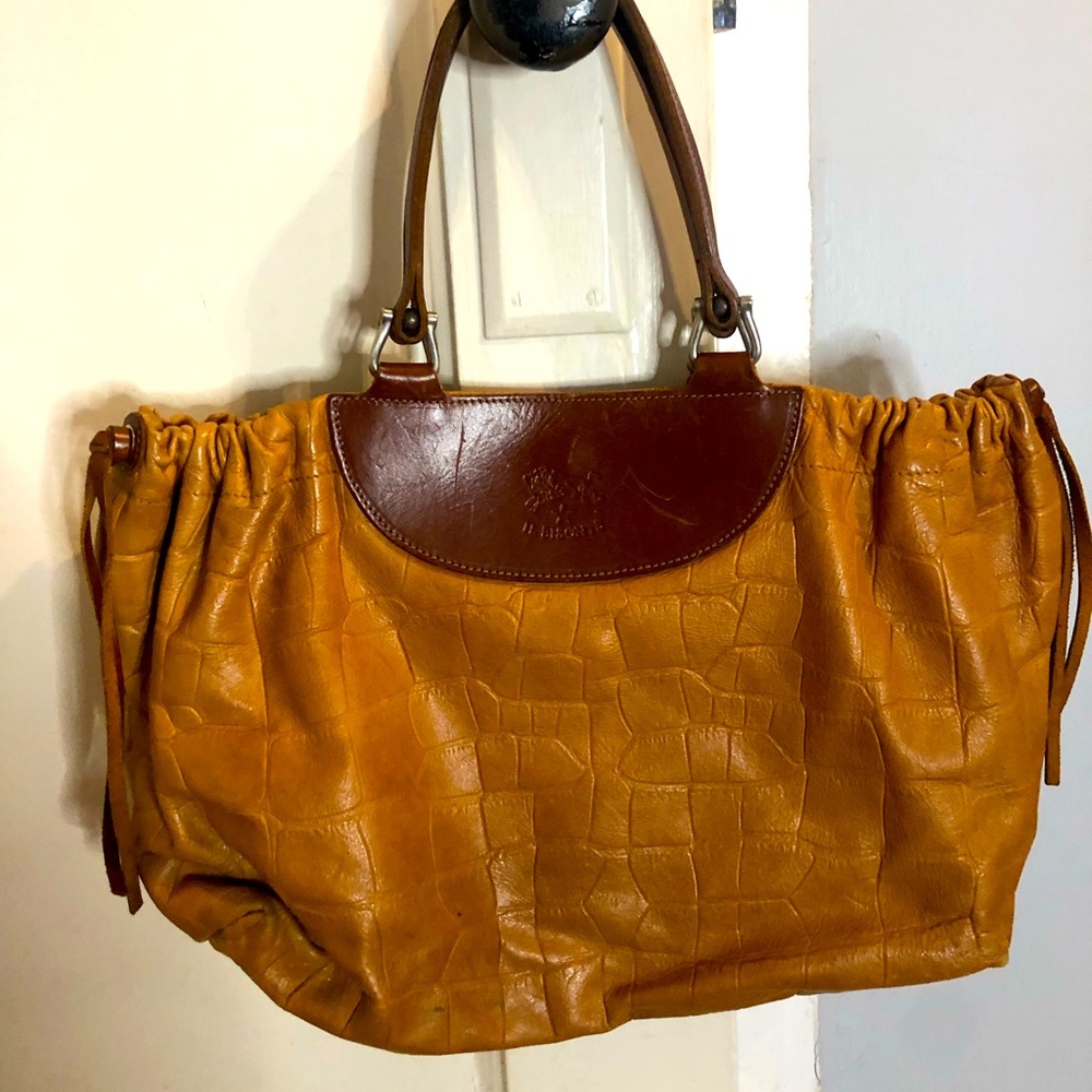 Brown Leather Hobo Bag